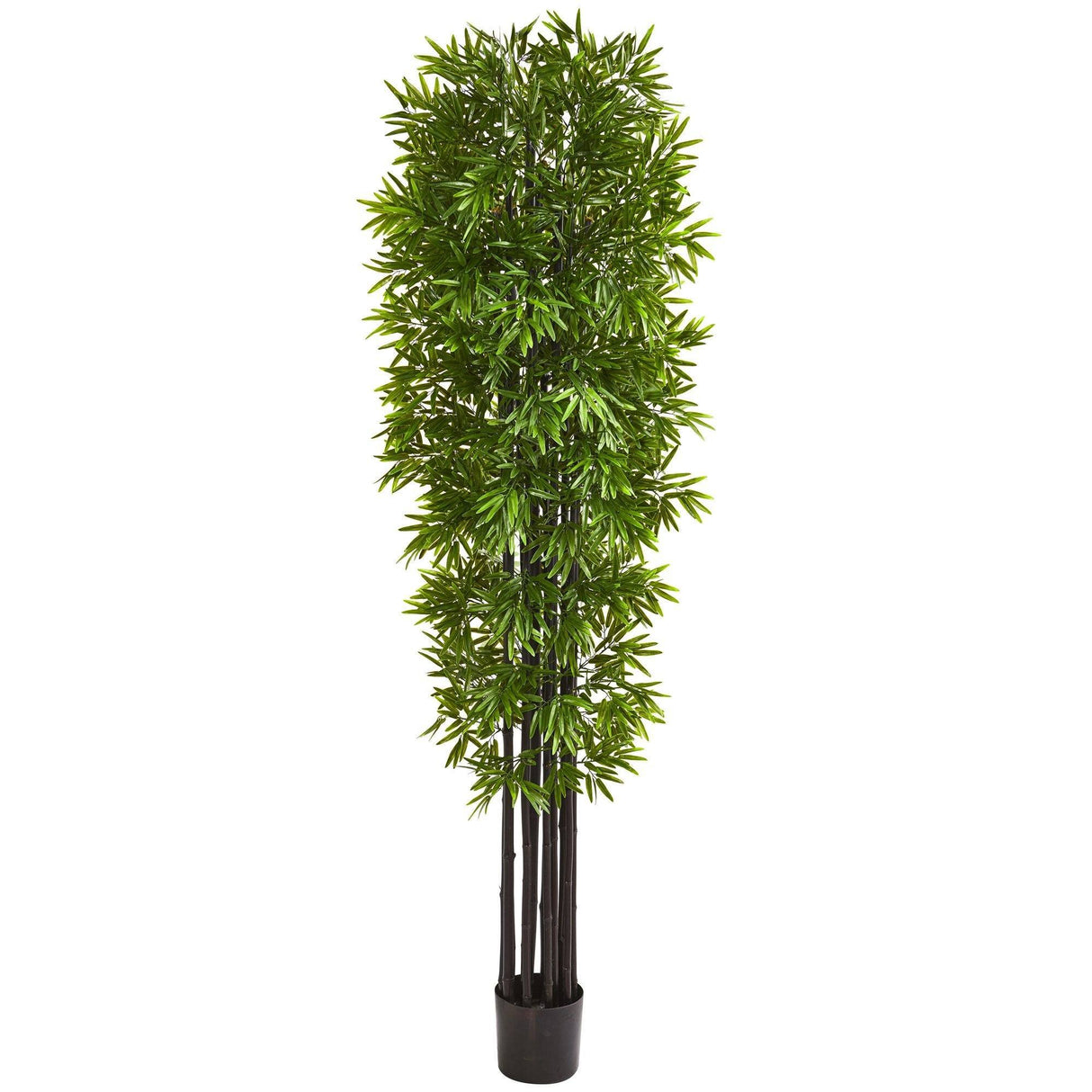 7’ Bamboo Artificial Tree with Black Trunks UV Resistant (Indoor/Outdoor)-Parc Decor