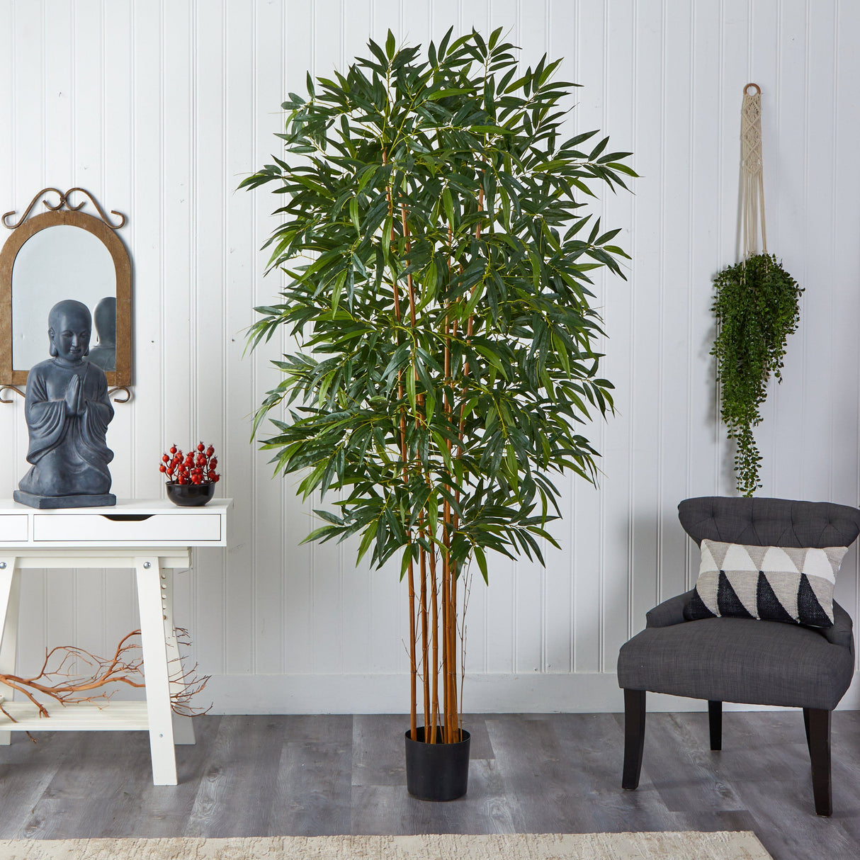 7' Biggy Style Bamboo Silk Tree-Parc Decor