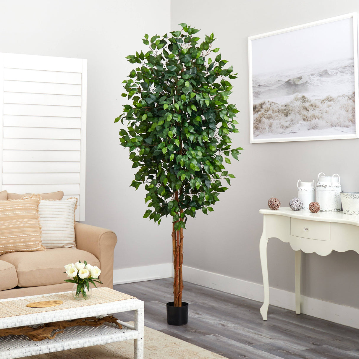 7' Ficus Silk Tree-Parc Decor