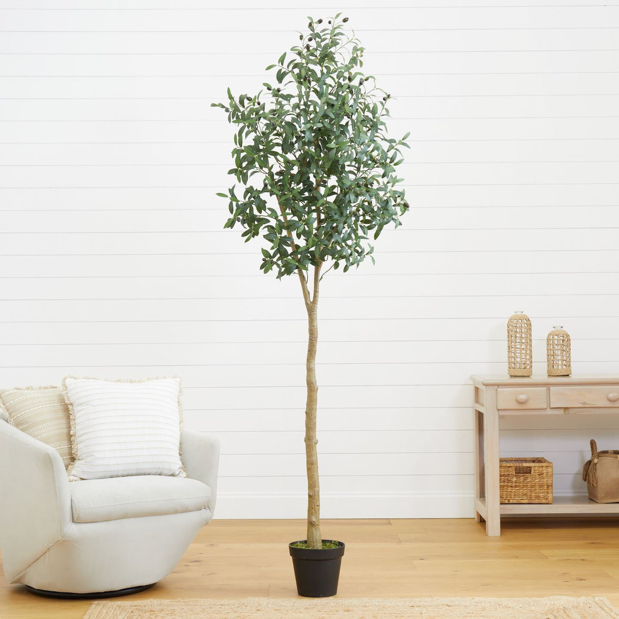 7’ Artificial Olive Tree-Tree-Parc Decor