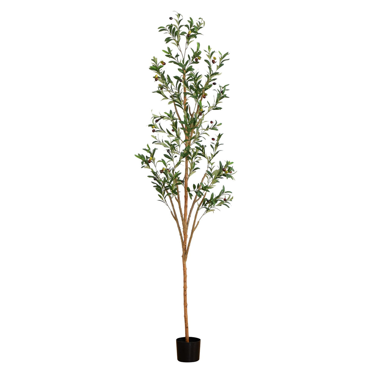 7' Artificial Olive Tree with Natural Trunk-Tree-Parc Decor