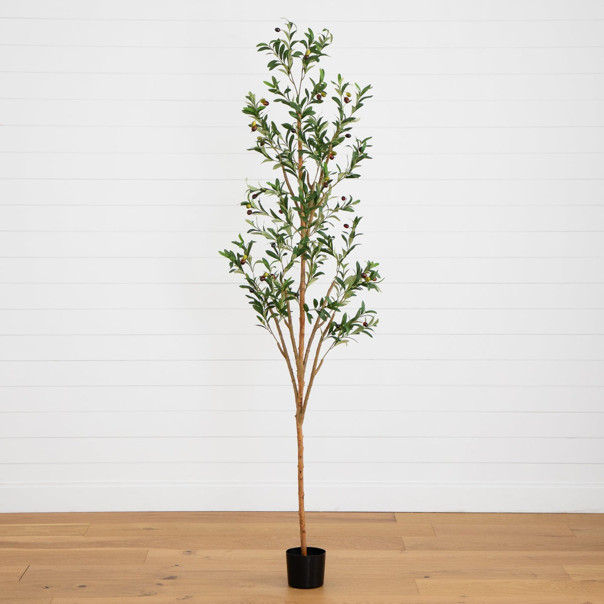 7' Artificial Olive Tree with Natural Trunk-Tree-Parc Decor
