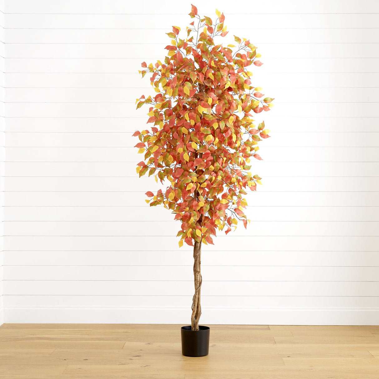 7’ Autumn Ficus Artificial Fall Tree-Tree-Parc Decor