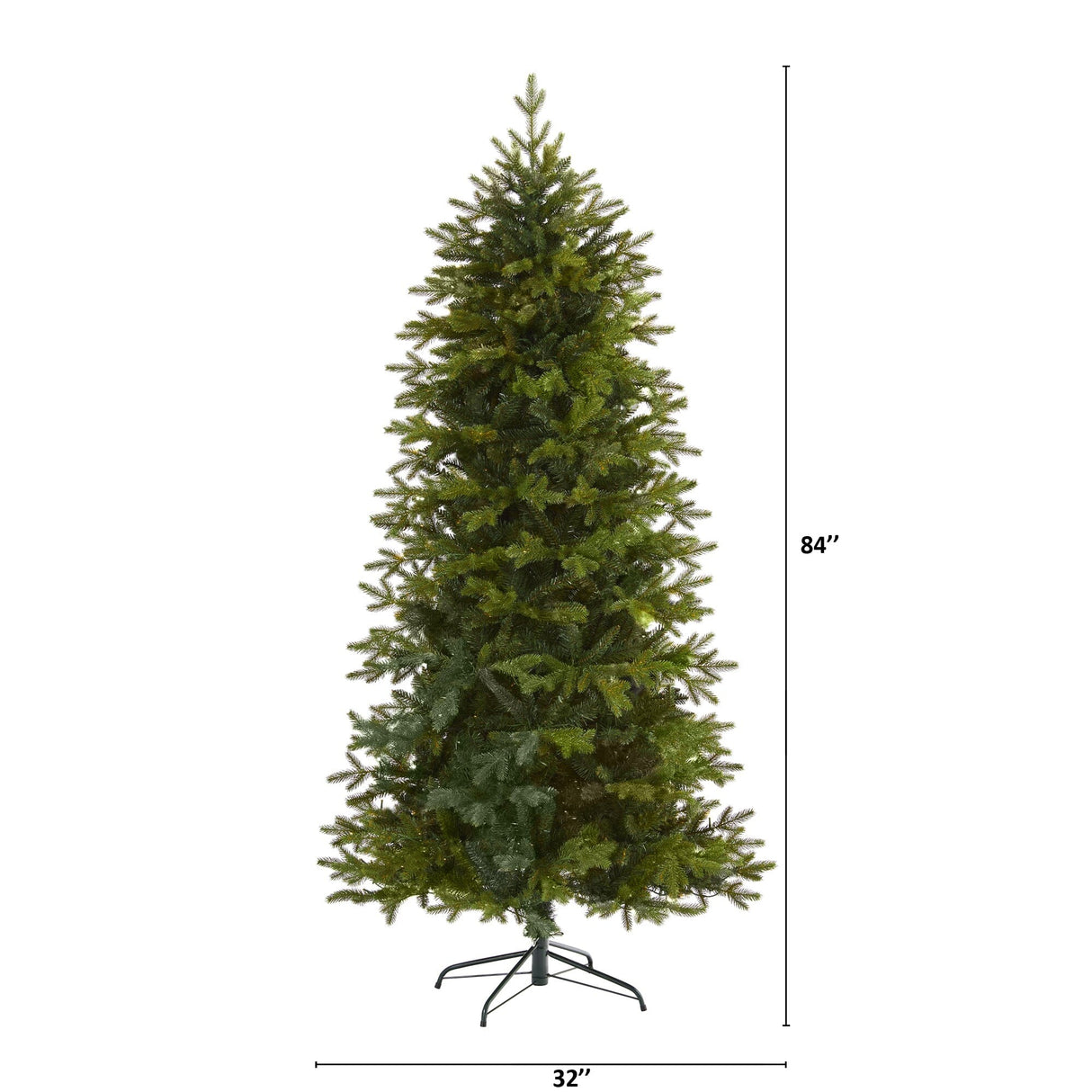 7’ Belgium Fir “Natural Look” Artificial Christmas Tree with 1894 Bendable Branches-Christmas Tree-Parc Decor