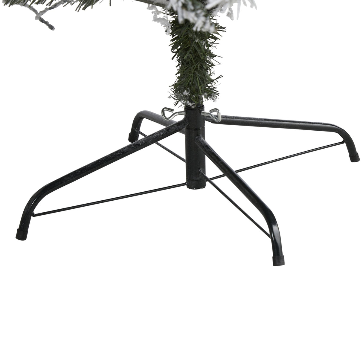 7' Flocked White River Mountain Pine Artificial Christmas Tree with Pinecones-Christmas Tree-Parc Decor