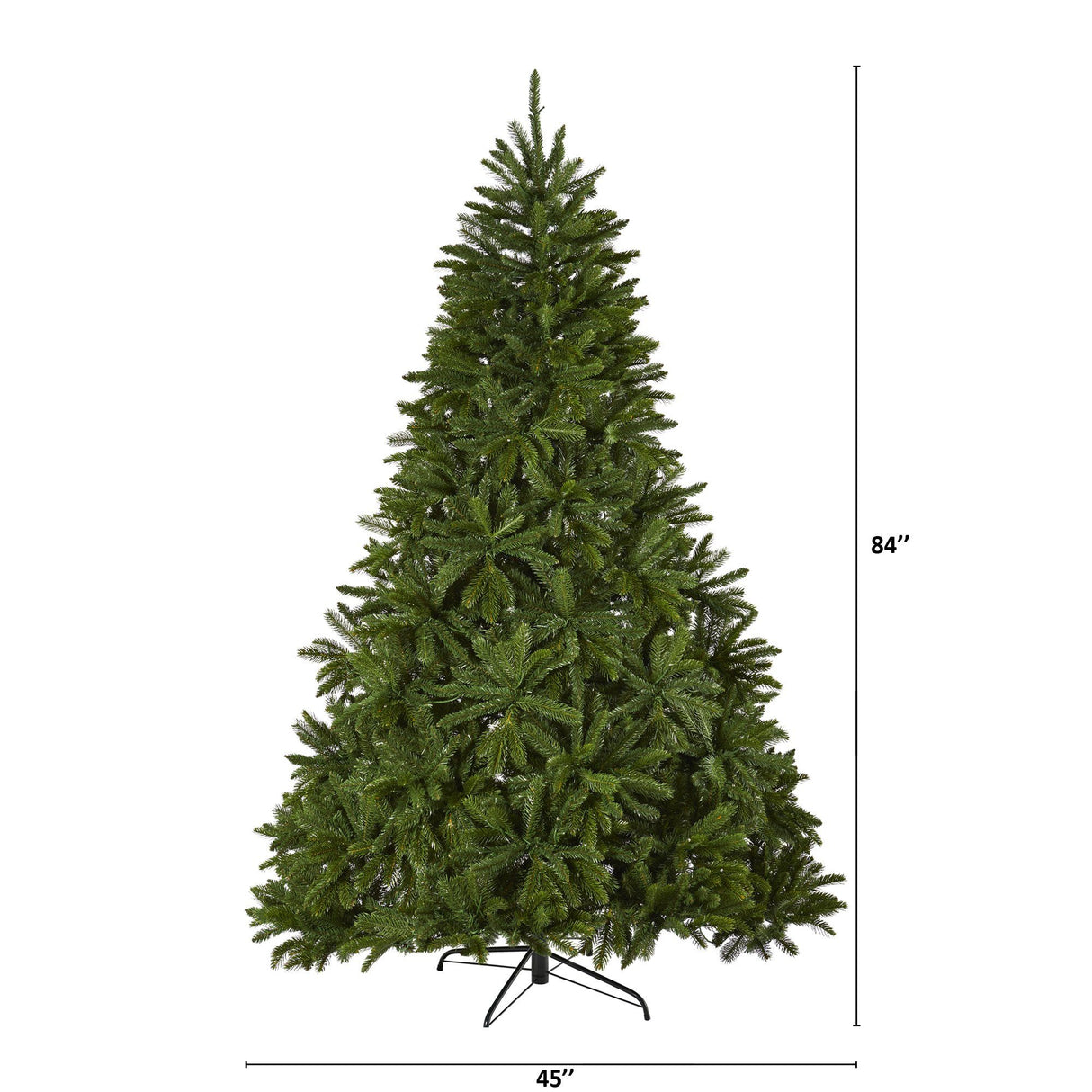 7’ Sierra Spruce “Natural Look” Artificial Christmas Tree with 500 Clear LED Lights and 2213 Tips-Christmas Tree-Parc Decor