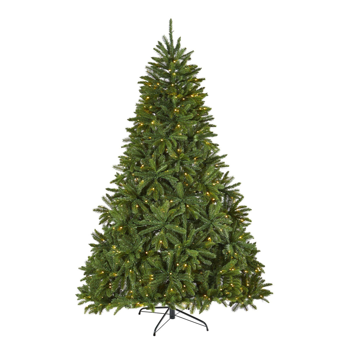 7’ Sierra Spruce “Natural Look” Artificial Christmas Tree with 500 Clear LED Lights and 2213 Tips-Christmas Tree-Parc Decor