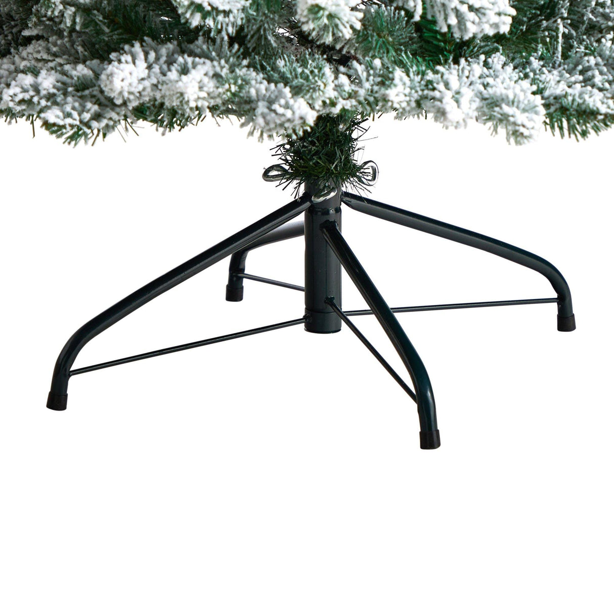 7’ Slim Flocked Montreal Fir Christmas Tree with 300 Warm White LED Lights and 995 Bendable Branches-Christmas Tree-Parc Decor