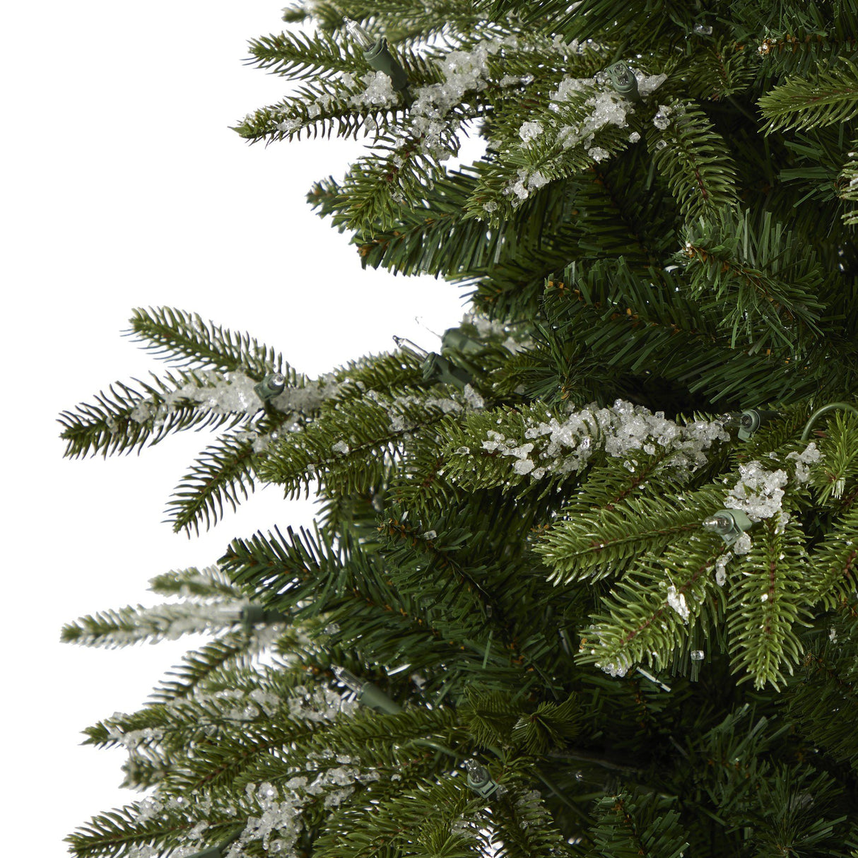 7’ Snowed Grand Teton Artificial Christmas Tree with 500 Clear Lights and 1050 Bendable Branches-Christmas Tree-Parc Decor