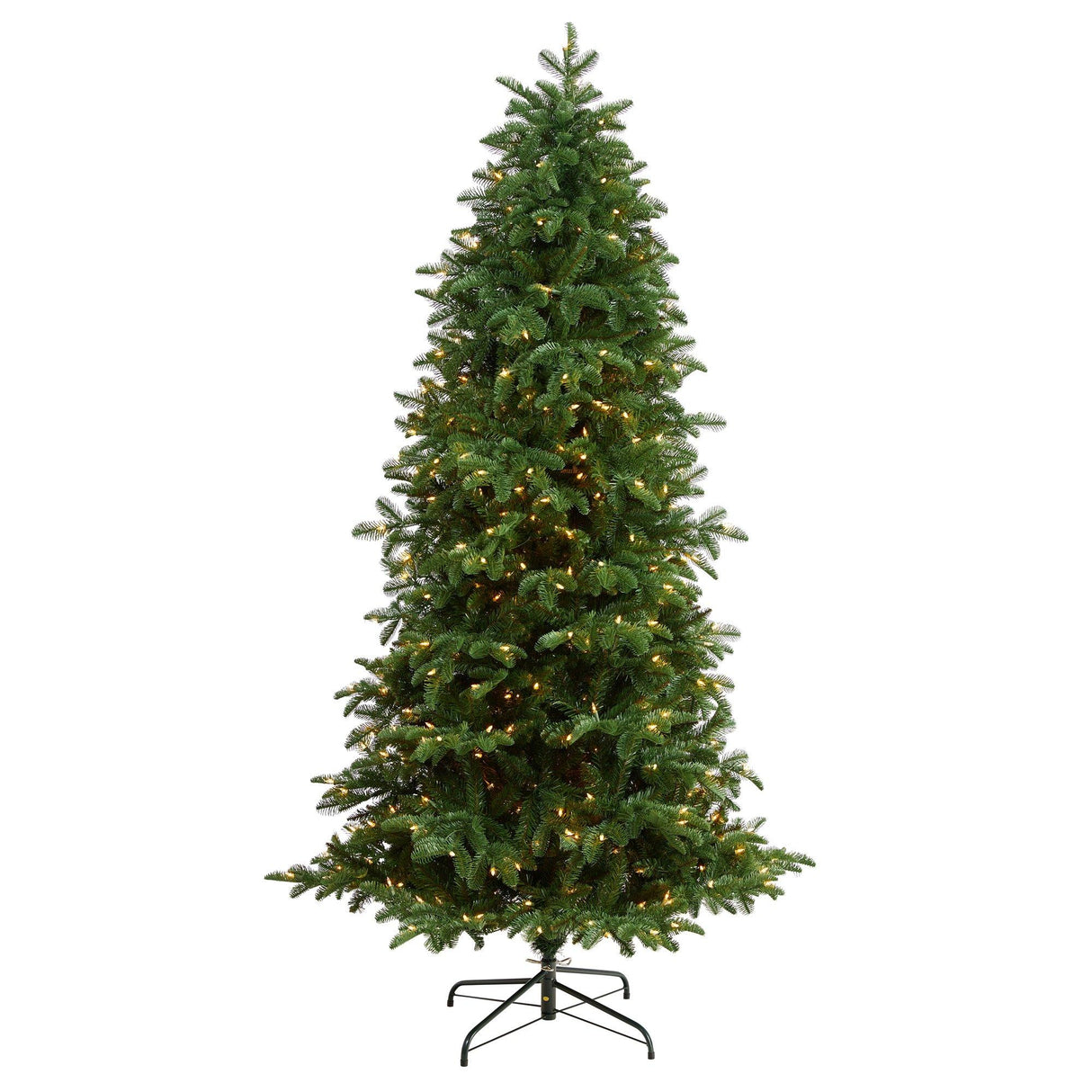 7’ South Carolina Fir Artificial Christmas Tree with 550 Clear LED Lights and 2078 Bendable Branches-Christmas Tree-Parc Decor