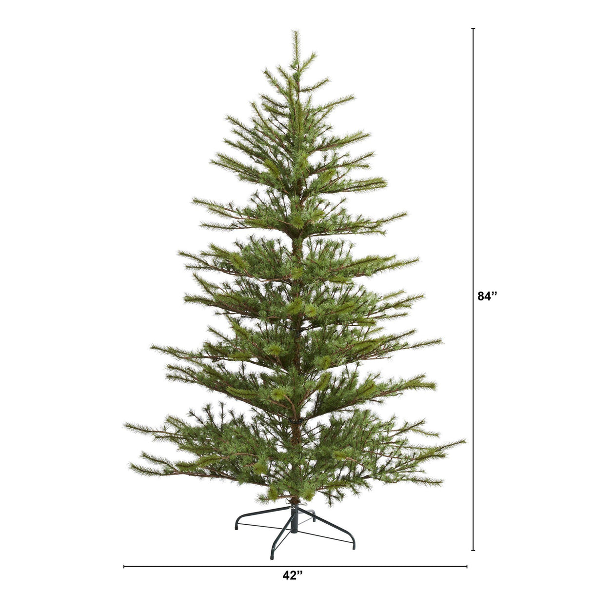 7’ Vancouver Mountain Pine Artificial Christmas Tree with 374 Bendable Branches-Christmas Tree-Parc Decor