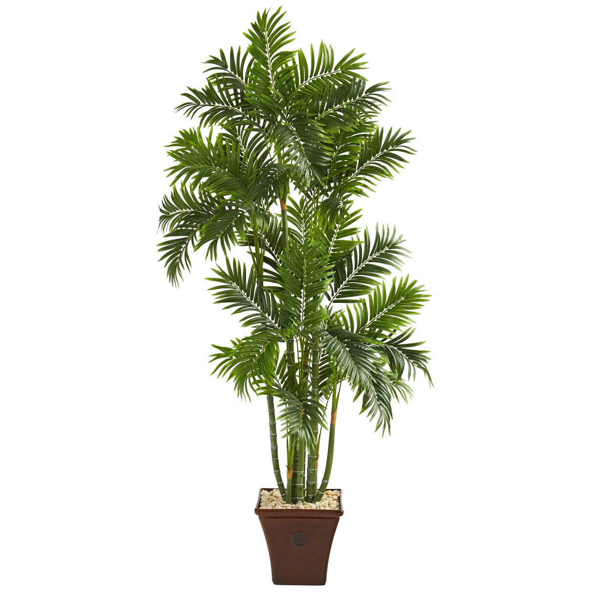 71” Areca Palm Artificial Tree in Brown Planter-Parc Decor