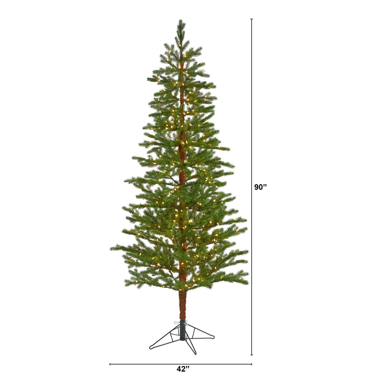 7.5' Fairbanks Fir Artificial Christmas Tree with 350 Clear Warm-Christmas Tree-Parc Decor