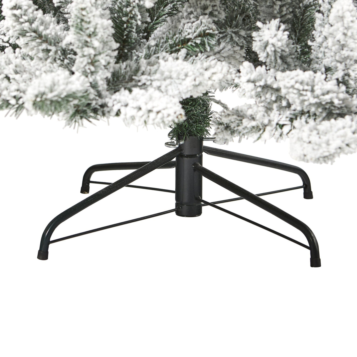 7.5’ Flocked Livingston Fir Artificial Christmas Tree with Pine Cones and 1336 Bendable Branches-Christmas Tree-Parc Decor