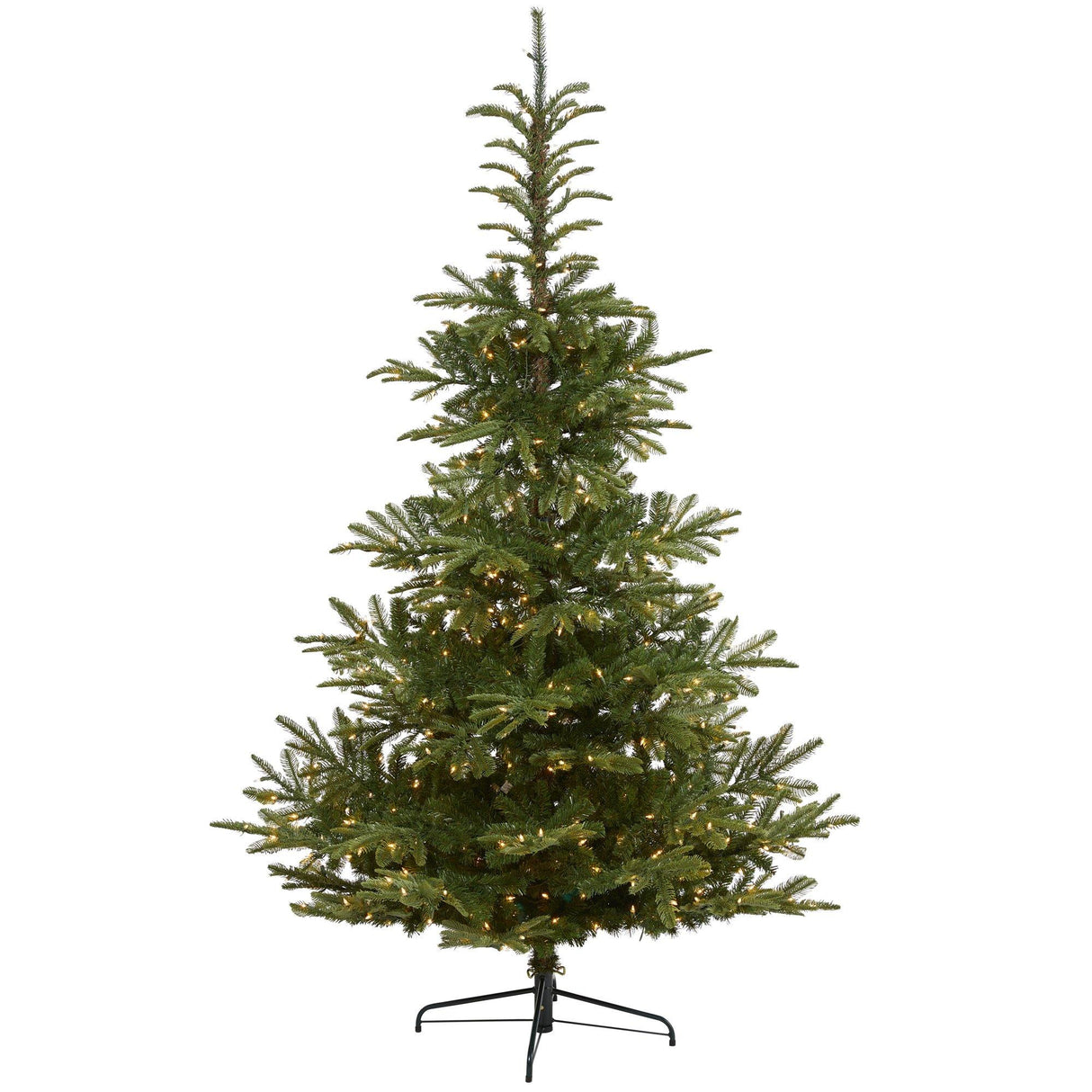7.5’ Layered Washington Spruce Artificial Christmas Tree with 550 Clear LED Lights and 1325 Bendable Branches-Christmas Tree-Parc Decor