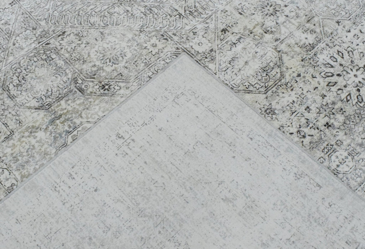 7.8x9.8 Rug, Abstract Blue and Gray Rug made with Viscose Art Silk, Living, Dinning and Bedroom Rug | TRD0091AR7898-Area Rug-Parc Decor