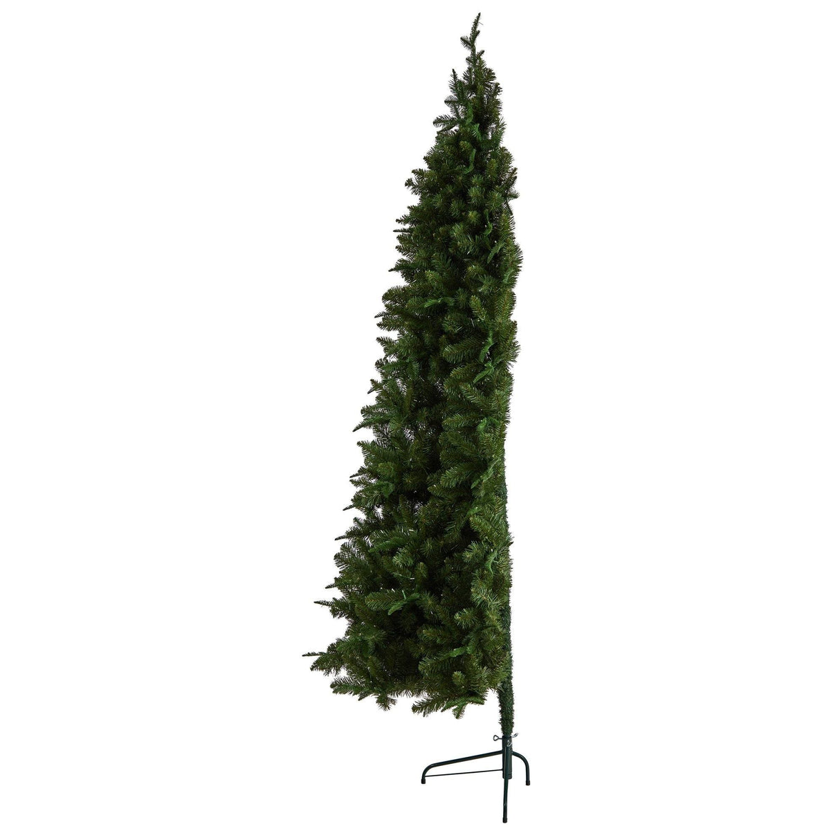 8’ Grand Teton Spruce Flat Back Tree with 280 Warm White LED Lights and 1208 Bendable Branches-Parc Decor