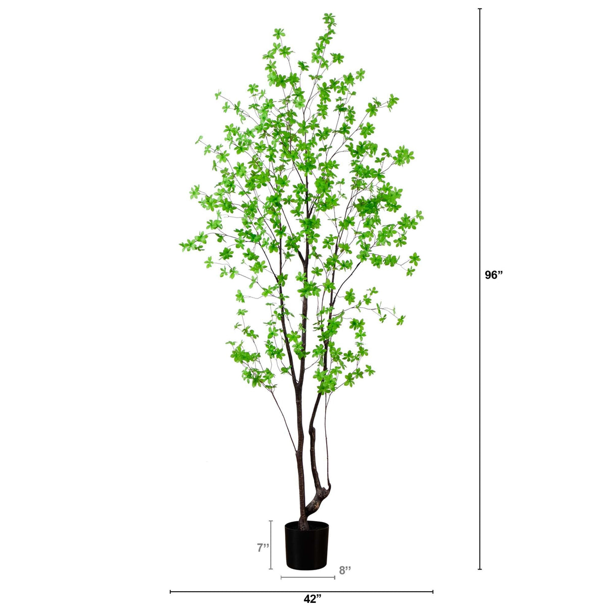 8’ Artificial Minimalist Enkianthus Tree-Tree-Parc Decor