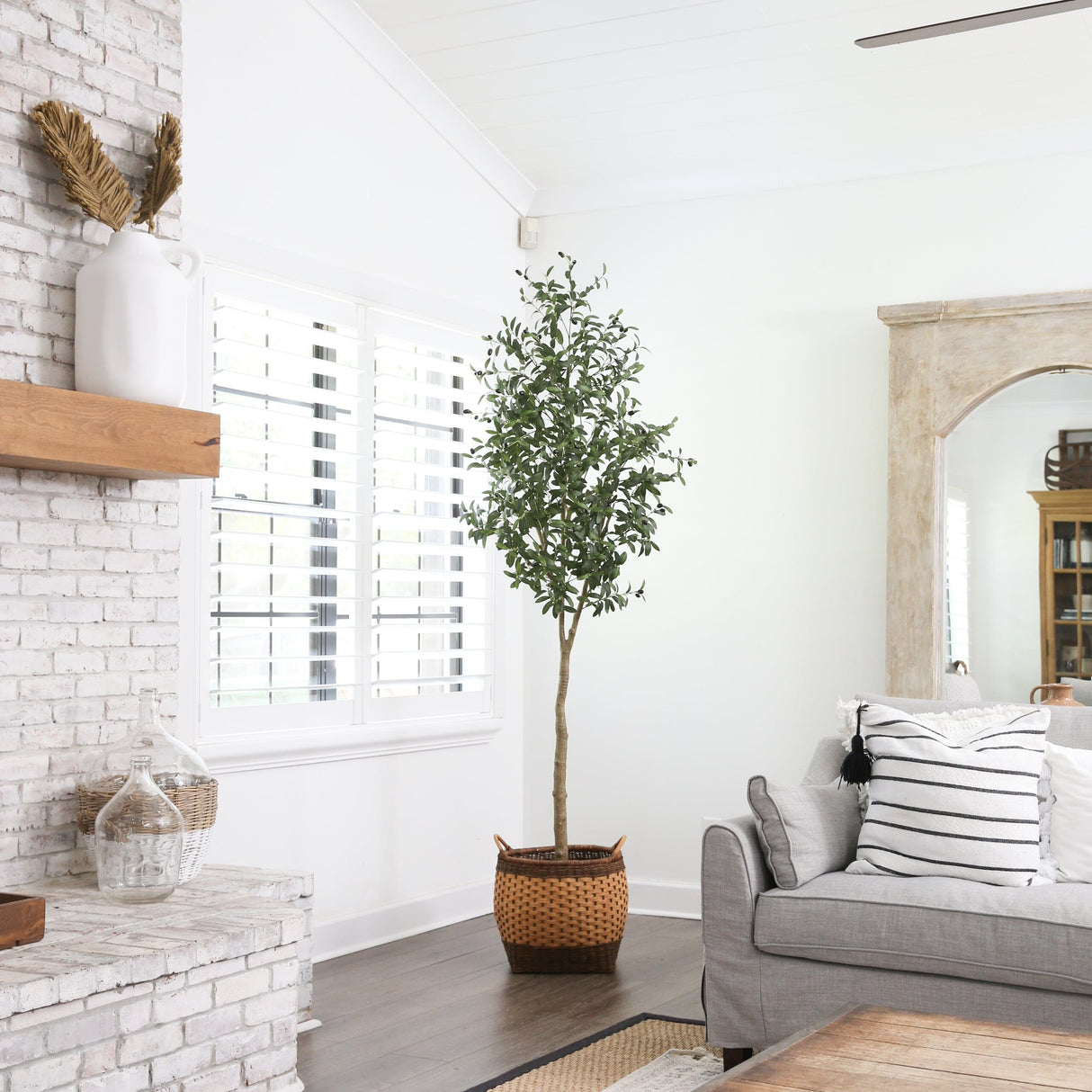 8’ Artificial Olive Tree-Tree-Parc Decor