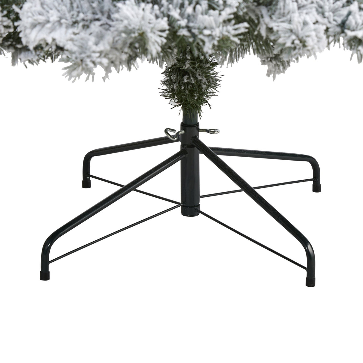 8' Flocked West Virginia Fir Artificial Christmas Tree-Christmas Tree-Parc Decor