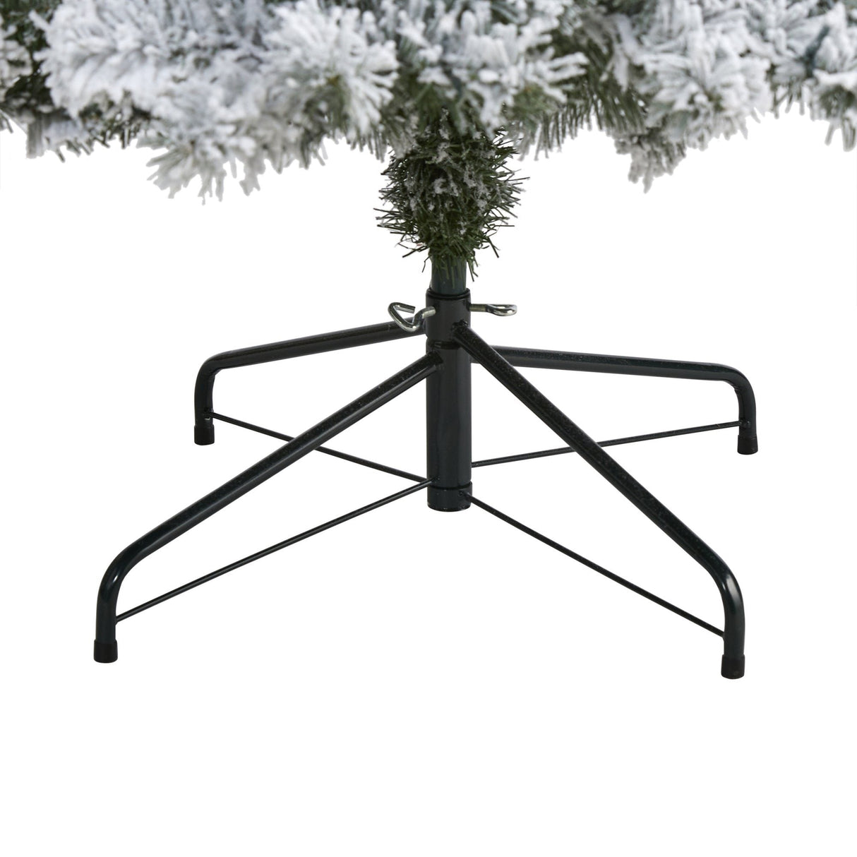 8' Flocked West Virginia Fir Artificial Christmas Tree with 500 Clear LED Lights-Christmas Tree-Parc Decor