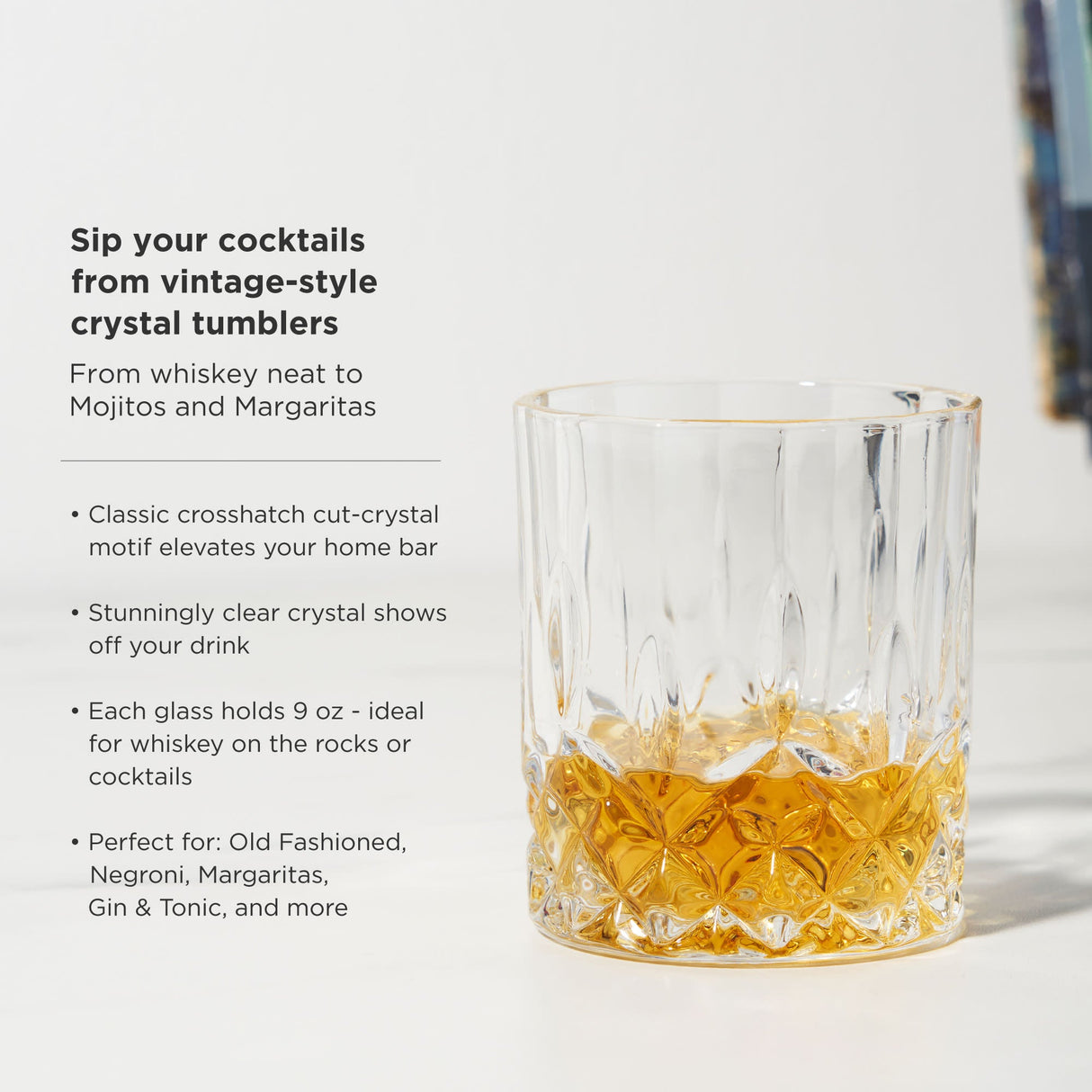 8-Piece Ice Sphere Mold and Crystal Rocks Glass Gift Set