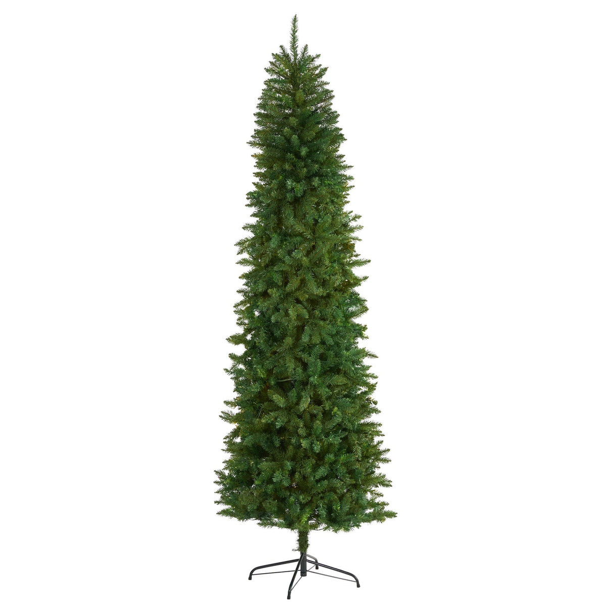 8’ Slim Green Mountain Pine Artificial Christmas Tree with 1348 Bendable Branches-Christmas Tree-Parc Decor