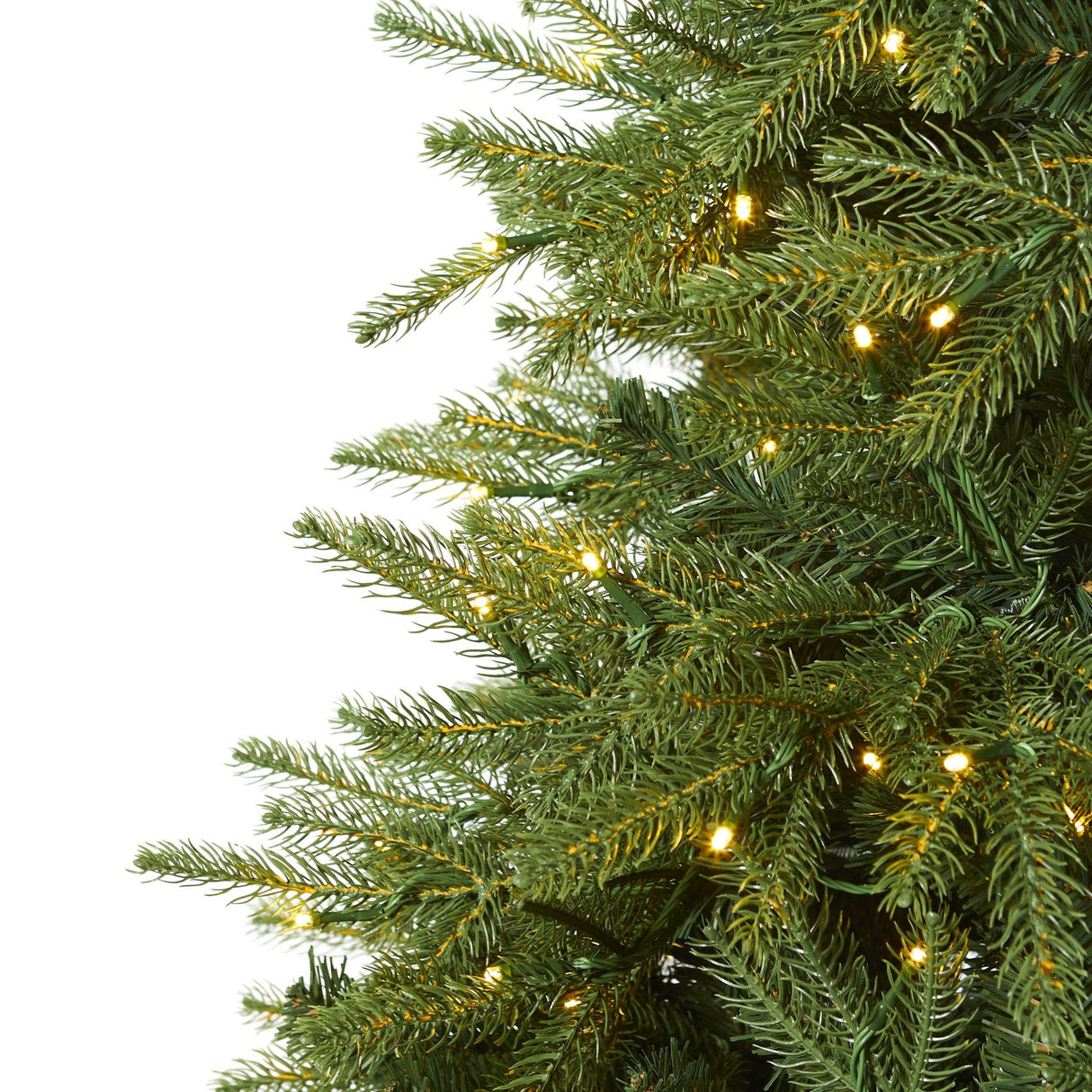 8’ Vancouver Fir “Natural Look” Artificial Christmas Tree with 700 Clear LED Lights and 3470 Bendable Branches-Christmas Tree-Parc Decor