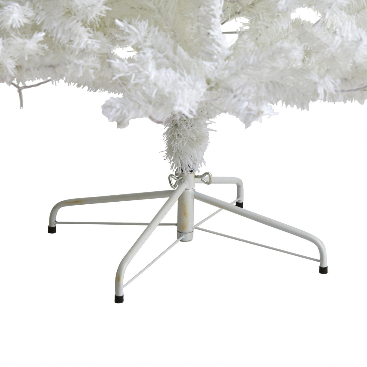 8' White Artificial Christmas Tree with 1500 Bendable Branches-Christmas Tree-Parc Decor