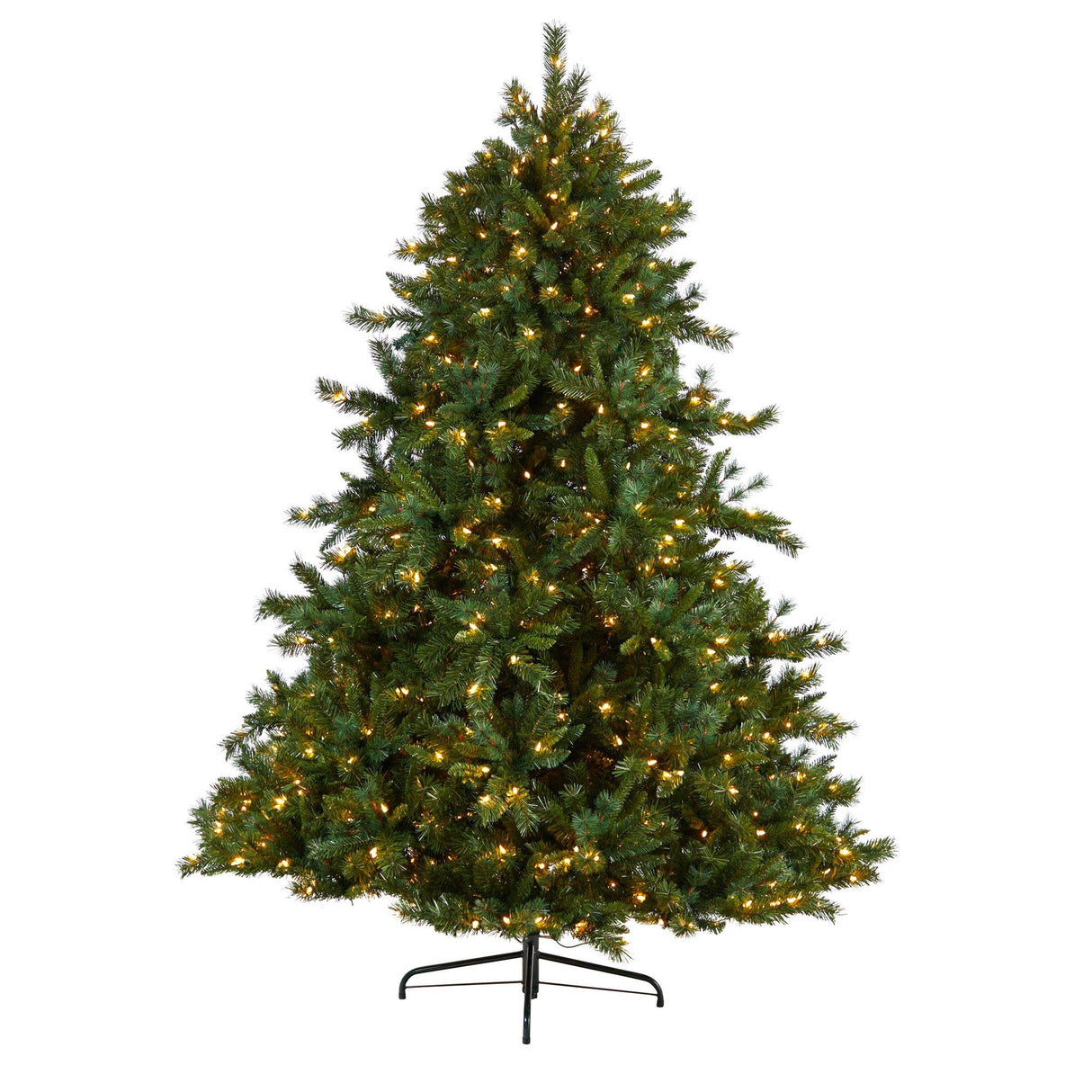 8’ Wyoming Mixed Pine Artificial Christmas Tree with 650 Clear Lights and 2302 Bendable Branches-Christmas Tree-Parc Decor