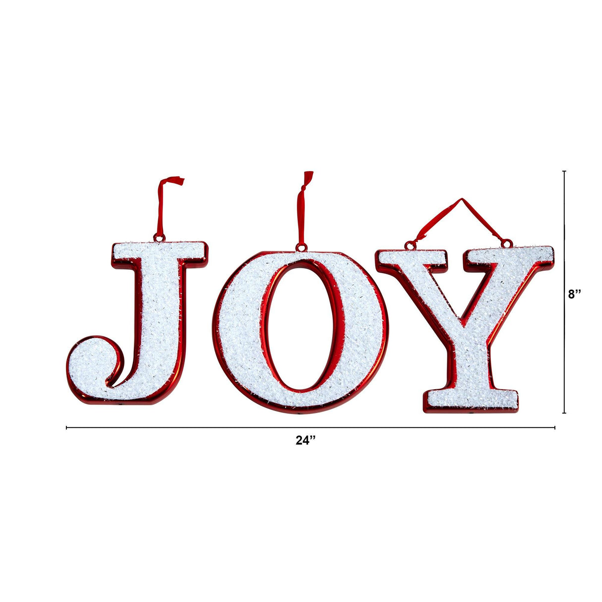 8.5” JOY Holiday Deluxe Shatterproof Ornament Set-Ornament-Parc Decor