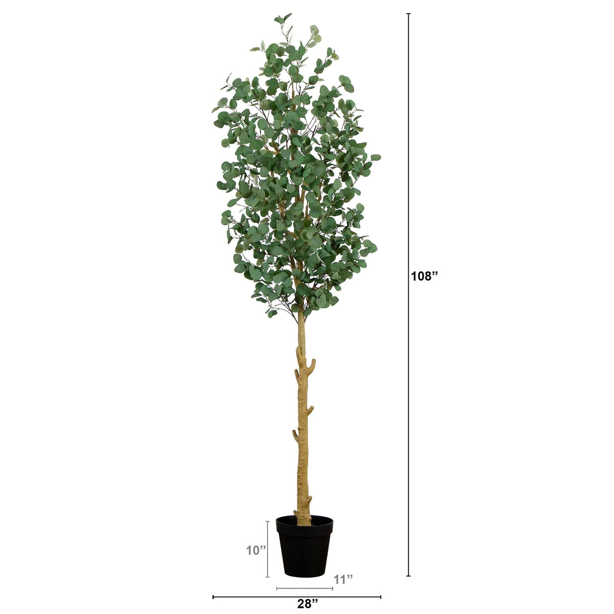 9’ Artificial Eucalyptus Tree-Tree-Parc Decor