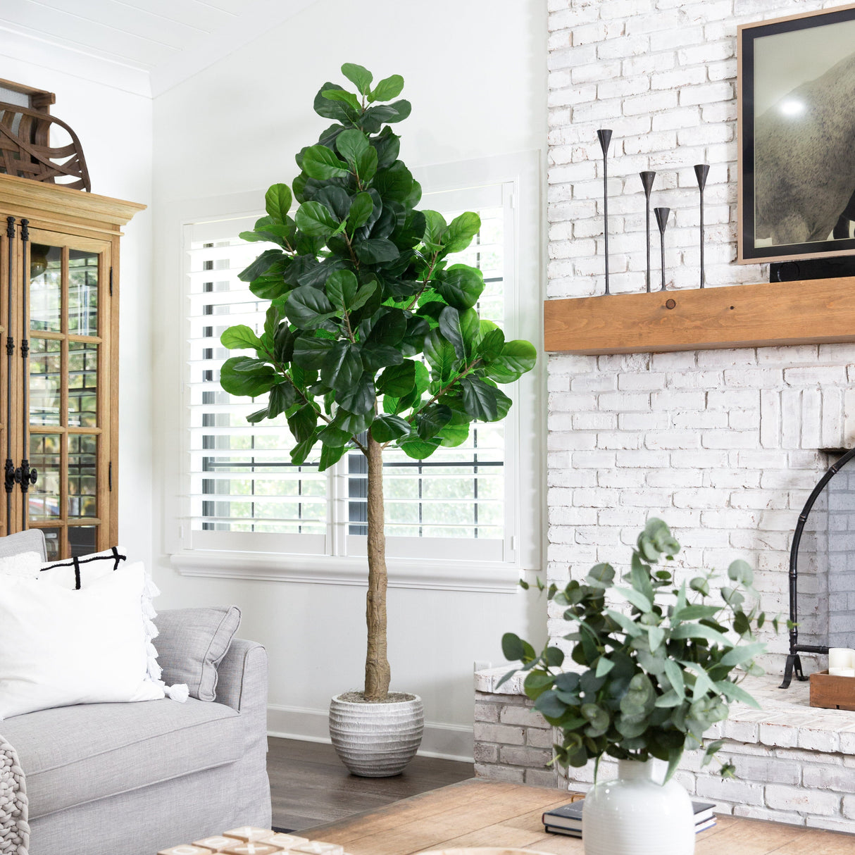 9’ Artificial Fiddle Leaf Fig Tree-Tree-Parc Decor