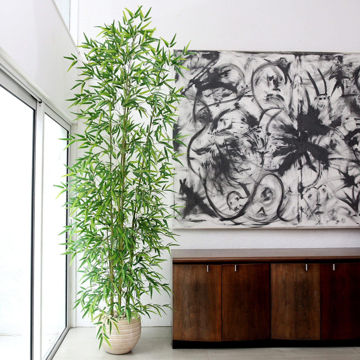 9’ Artificial Green Bamboo Tree-Tree-Parc Decor