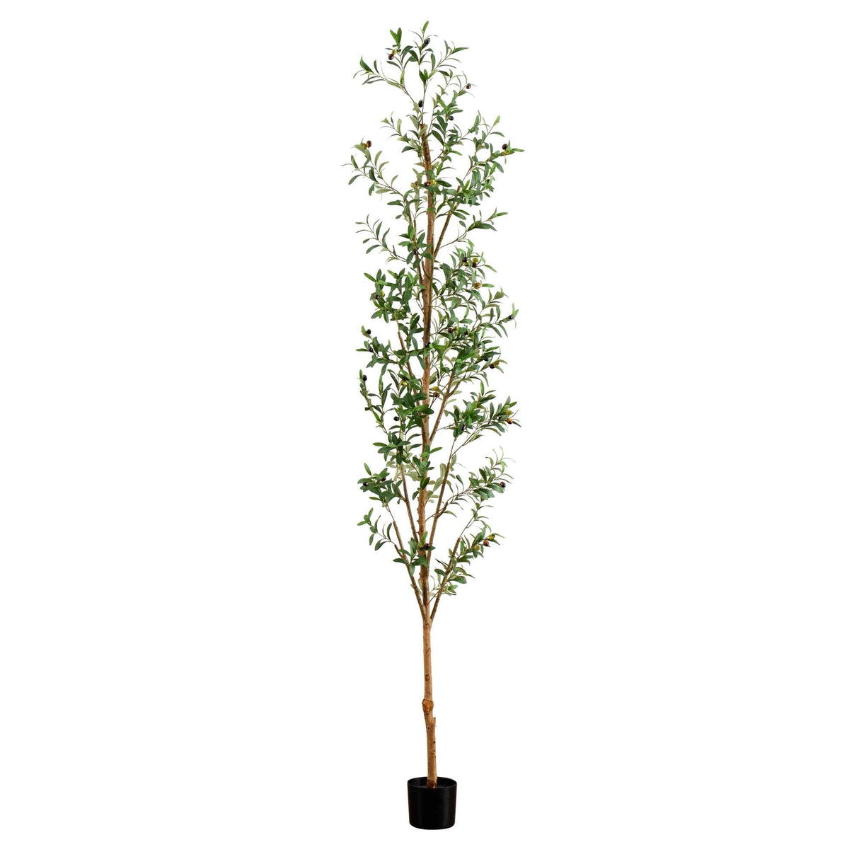9' Artificial Olive Tree with Natural Trunk-Tree-Parc Decor