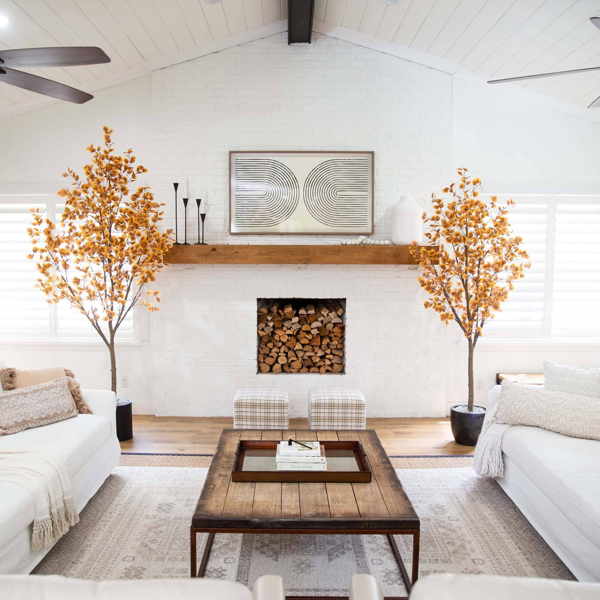 9’ Autumn Eucalyptus Artificial Fall Tree-Tree-Parc Decor