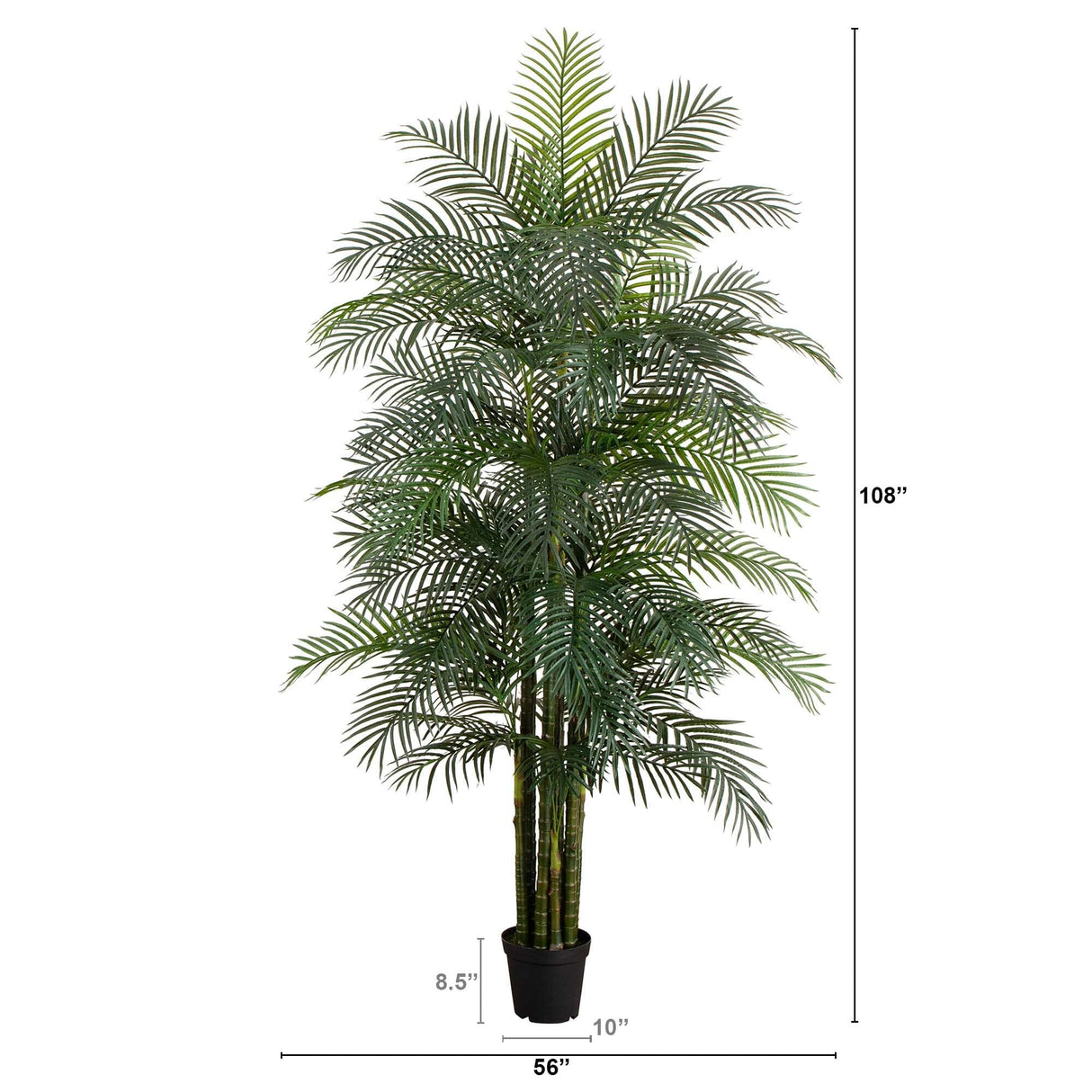 9' UV Resistant Artificial Areca Palm Tree (Indoor/Outdoor)-Tree-Parc Decor