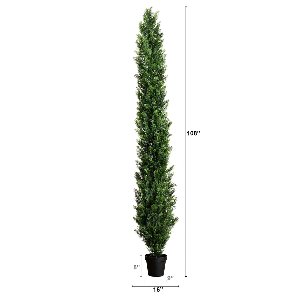 9' UV Resistant Artificial Cedar Pine Tree (Indoor/Outdoor)-Tree-Parc Decor