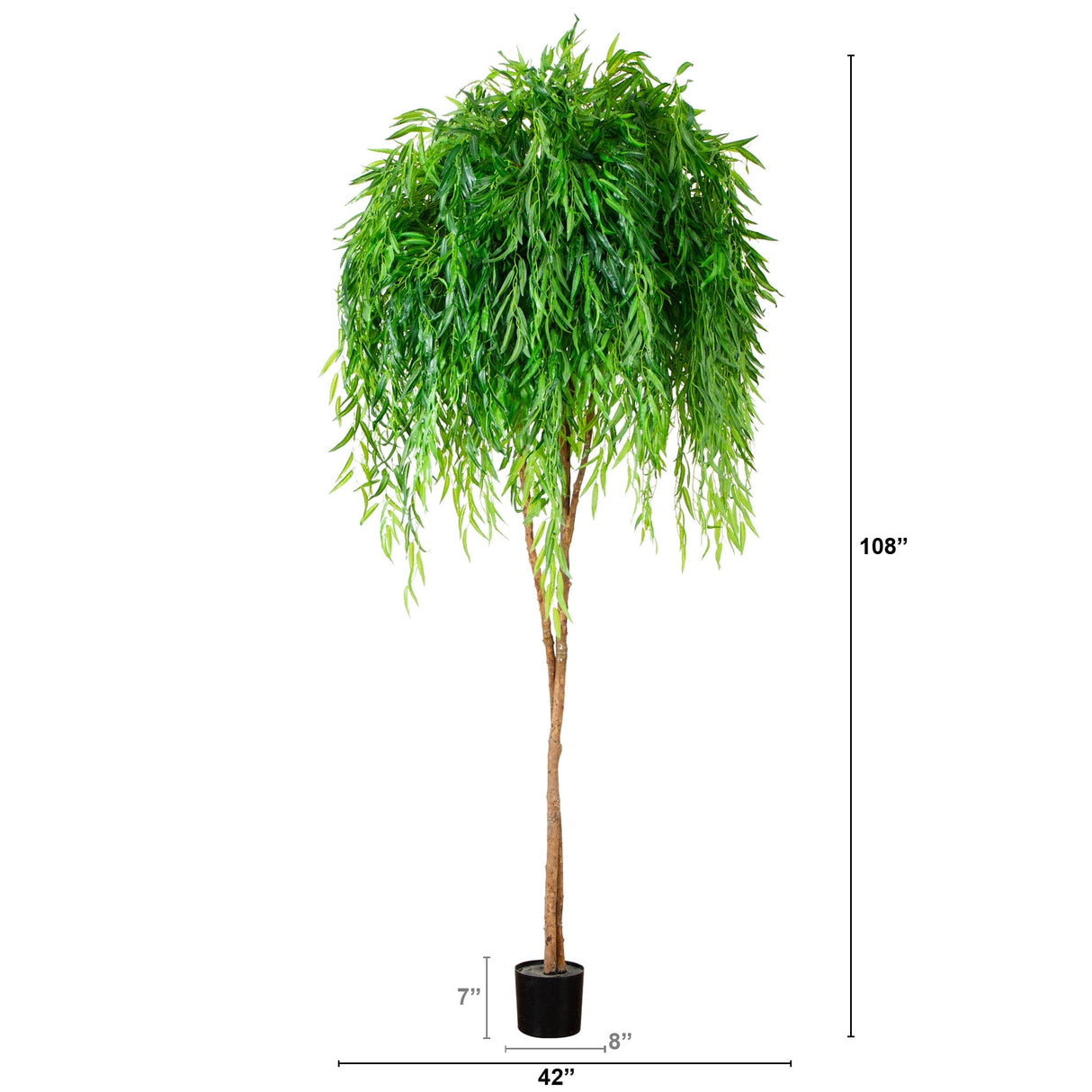 9’ Willow Artificial Tree (Real Touch)-Tree-Parc Decor