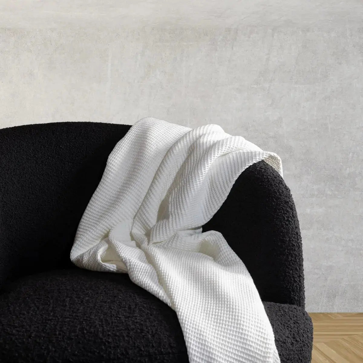 Blissful Bamboo Waffle Throw Blanket-Parc Decor