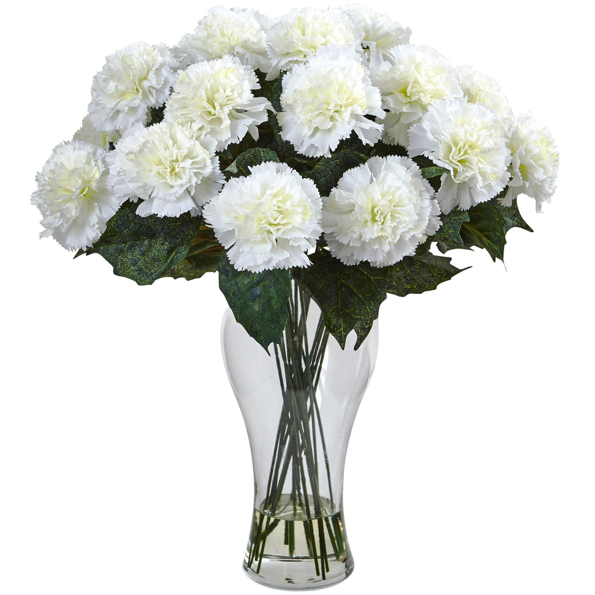 Blooming Carnation Arrangement w/Vase-Parc Decor