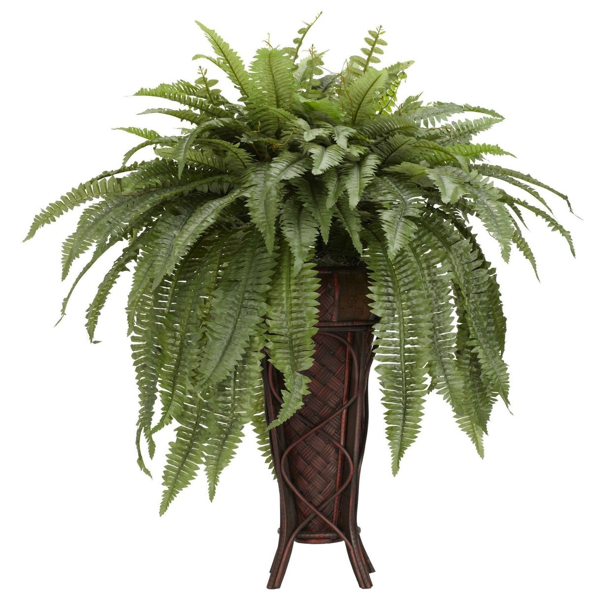 Boston Fern w/Stand Silk Plant-Parc Decor