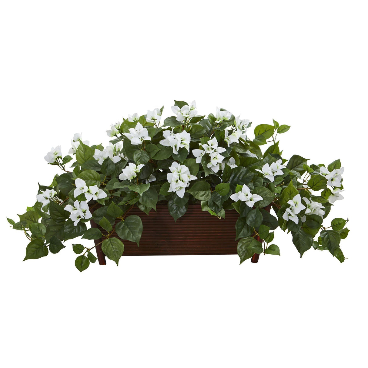 Bougainvillea Artificial Plant in Decorative Planter-Parc Decor
