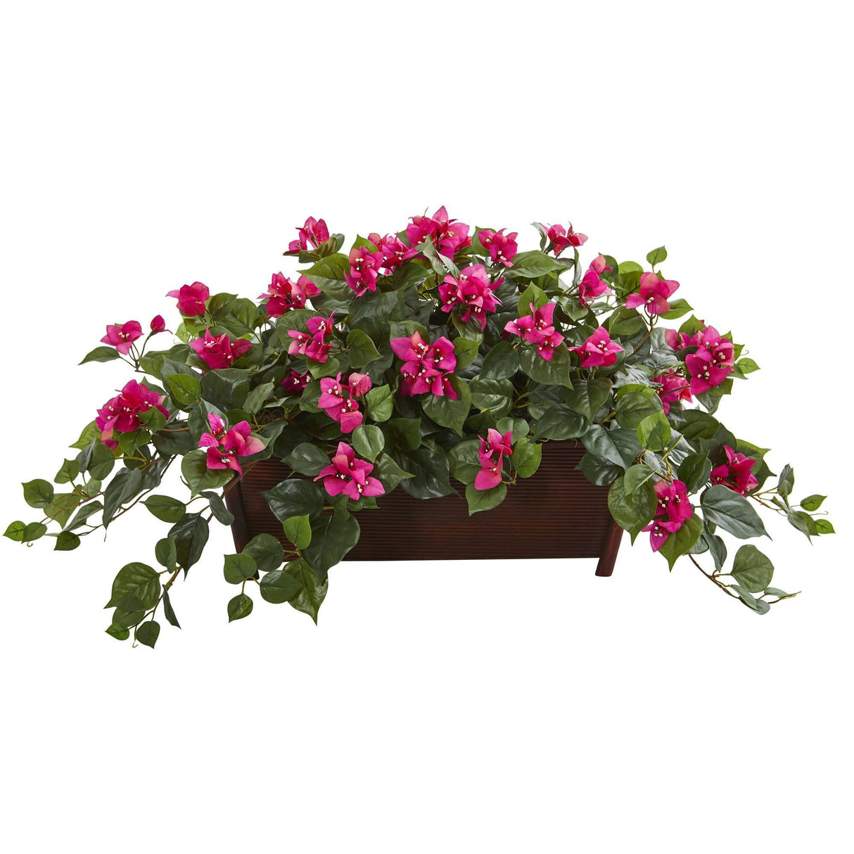 Bougainvillea Artificial Plant in Decorative Planter-Parc Decor