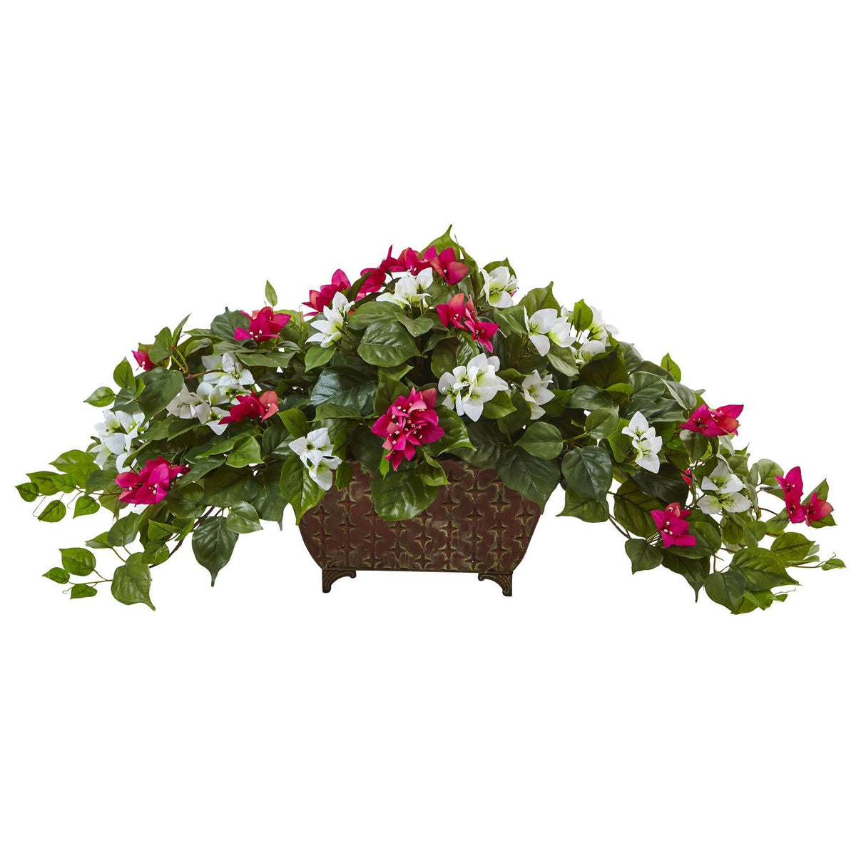 Bougainvillea in Metal Planter-Parc Decor