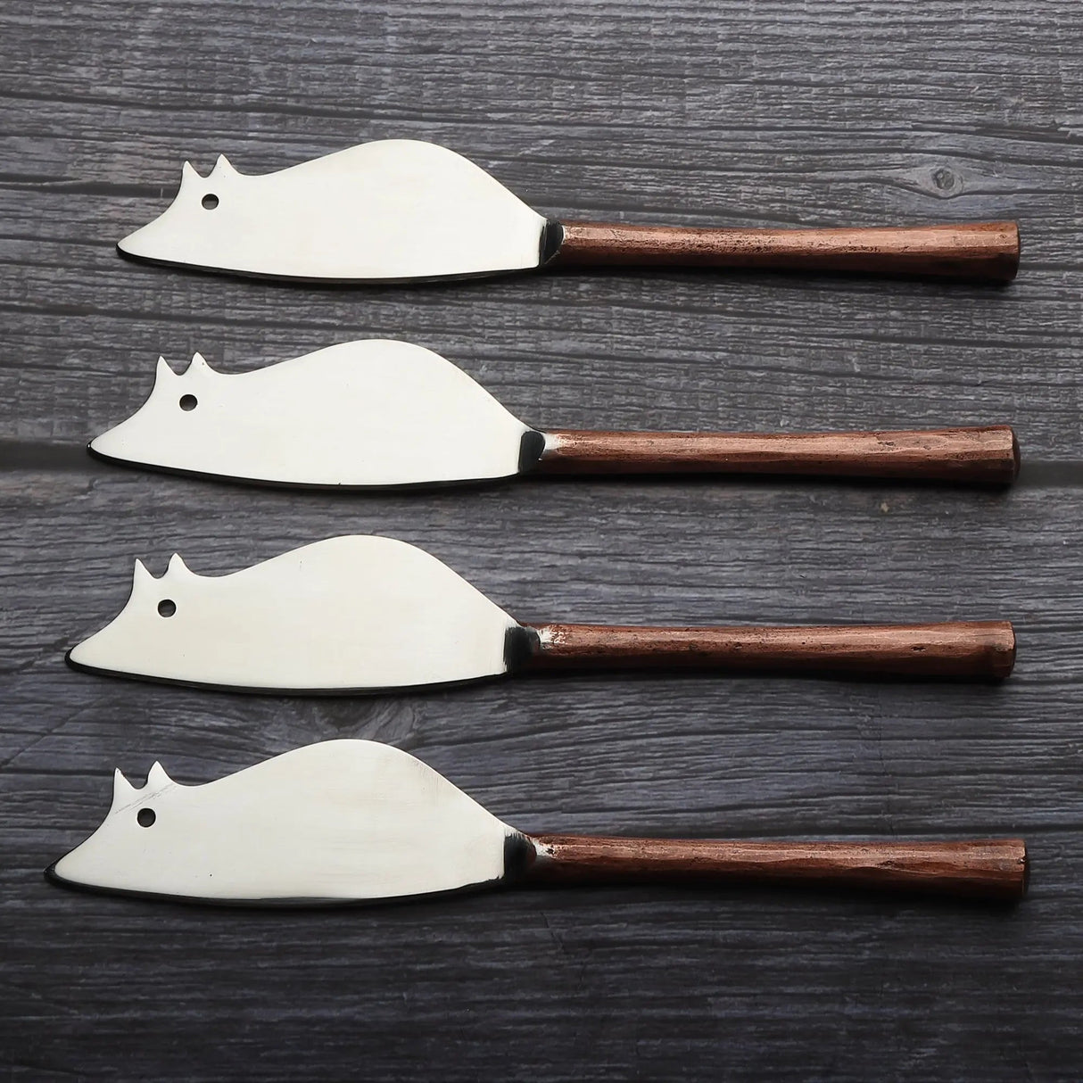 CAMELLIA RATONCITO CHEESE SPREADER/KNIFE 4 PC. SET-Parc Decor