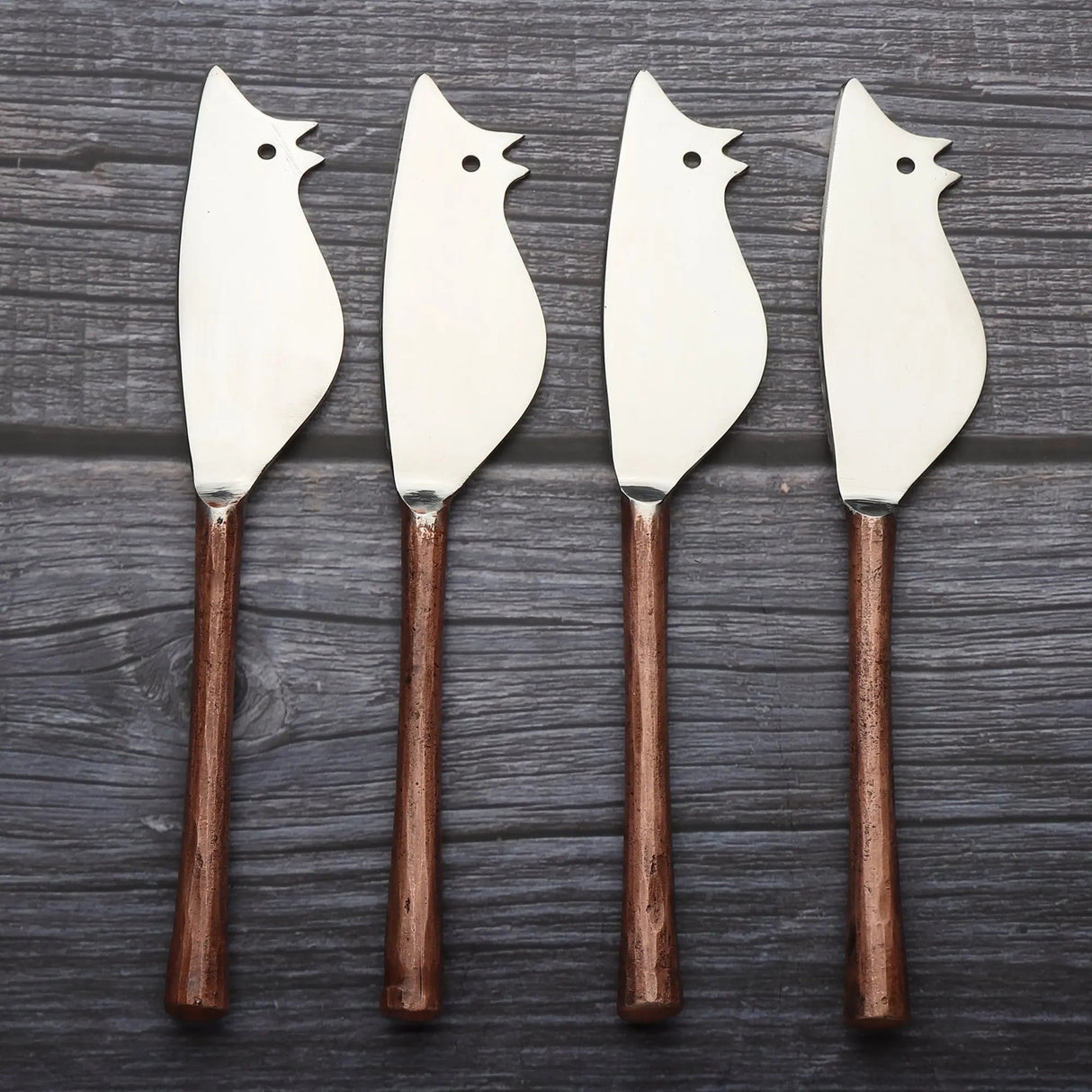 CAMELLIA RATONCITO CHEESE SPREADER/KNIFE 4 PC. SET-Parc Decor