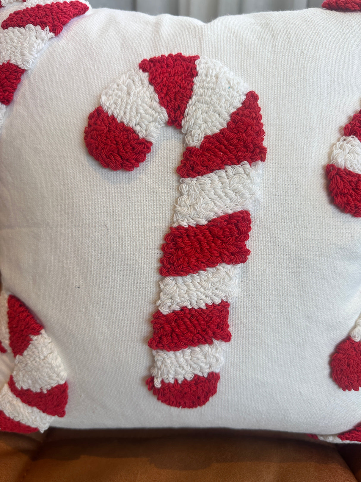 Candy Cane Pillow Cover-Parc Decor