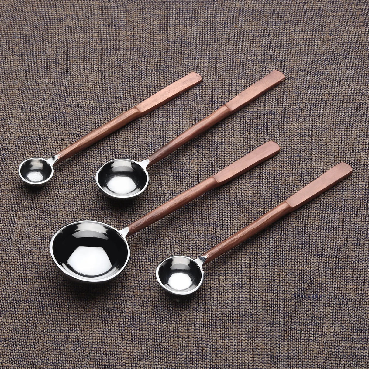 Celia Copper Measuring Spoons Set-Parc Decor