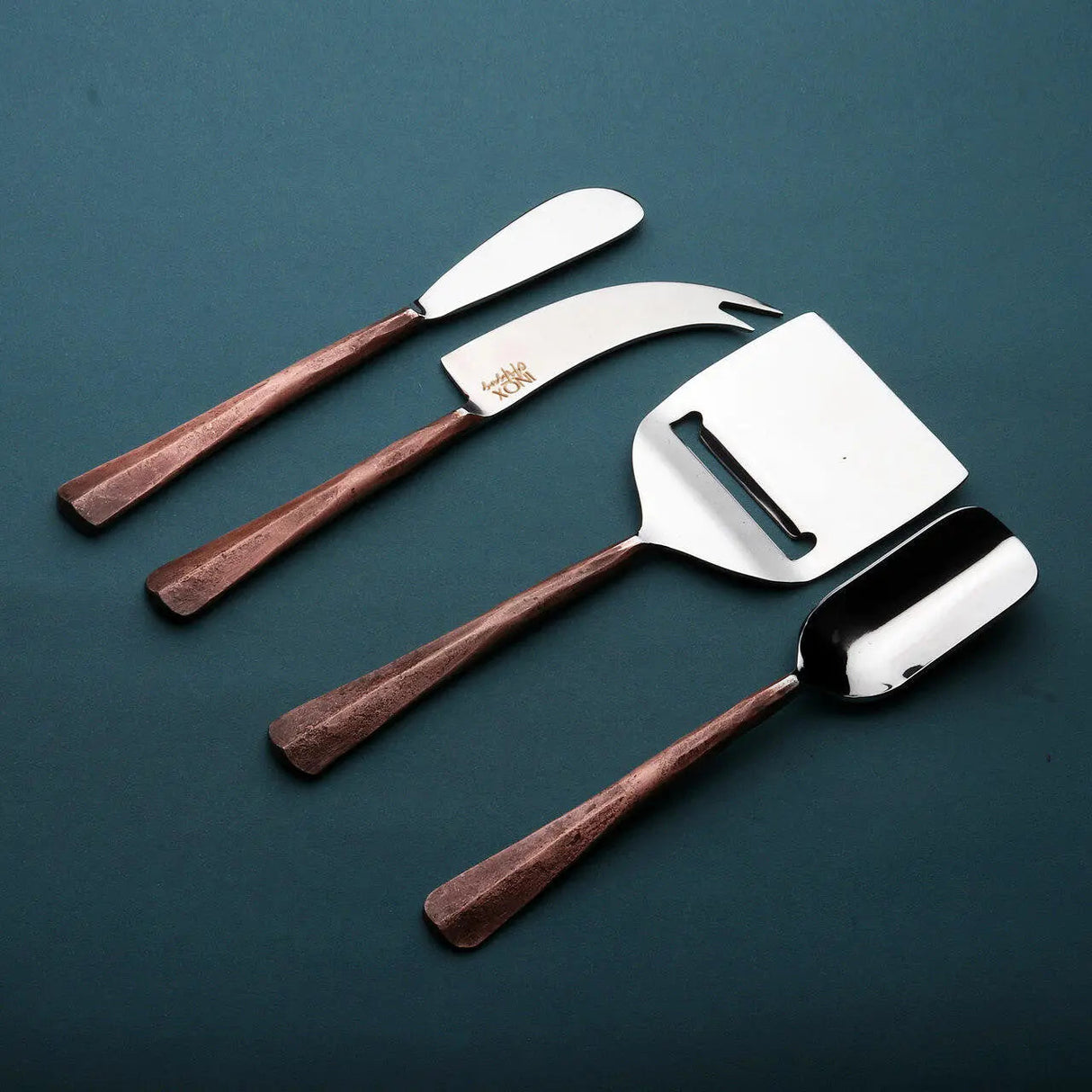 Copper Ridge Cheese Knives 4 Pc. Set-Parc Decor